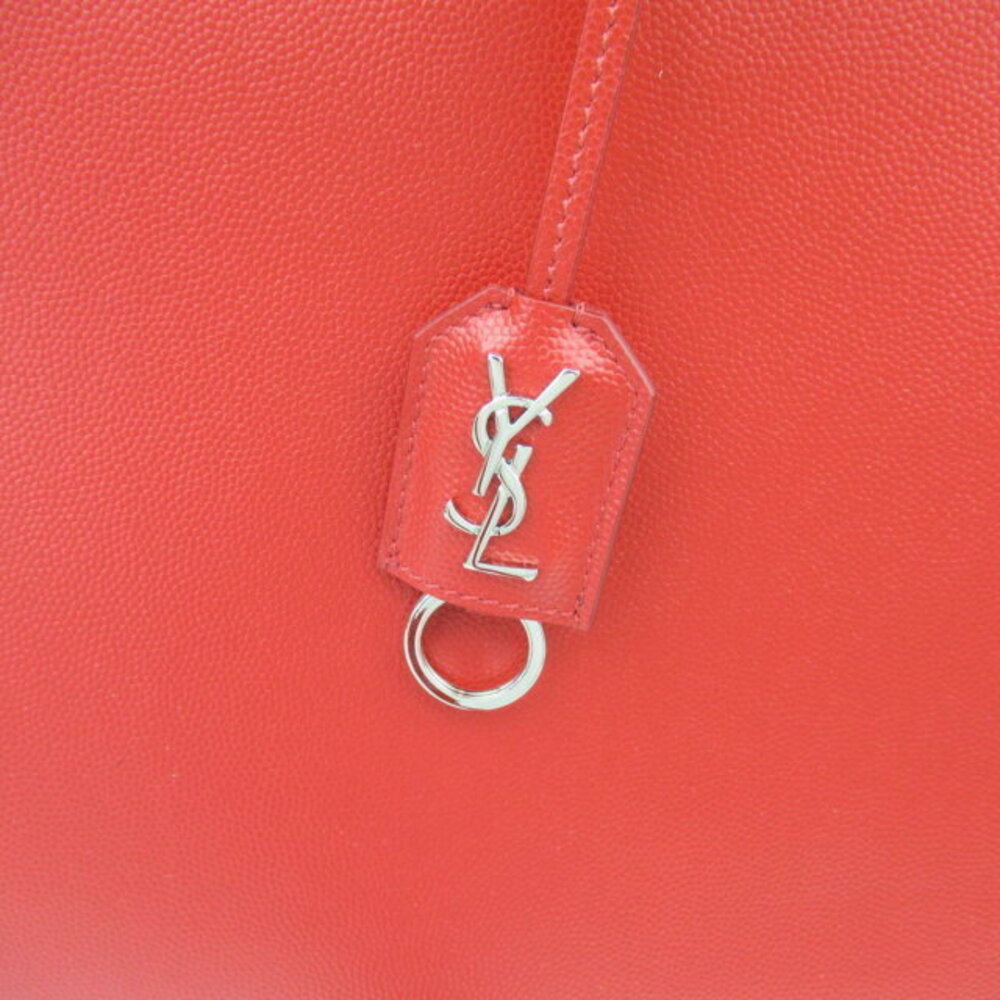 Saint Laurent red leather tote bag - Picture 7 of 10